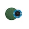 Continental Abrasives 2" 80 Grit Green Zirconia with Grinding Aid  Cloth Reinforced Quick Change Style Disc Q-ZG2080 - alternate 1